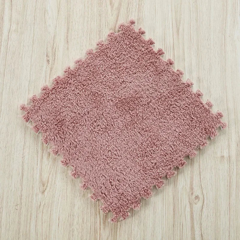 30*30CM Soft Plush Children Kids Rug Play Mat Puzzle Carpet