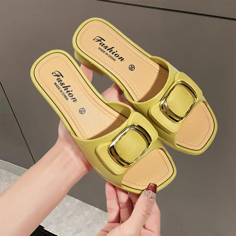 Versatile Thick Sole Flip Flops Slides Slippers