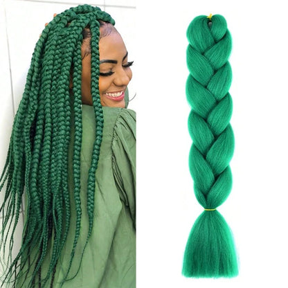 Braiding Hair Pre-stretched Purple Hair Extensions