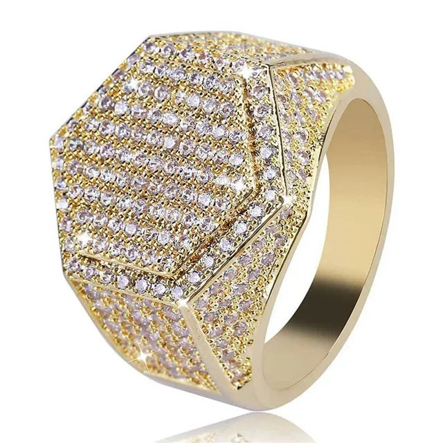 Milangirl Clear Cubic Zircon Luxurious Round Ring