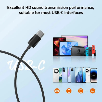 Headphones HiFi Surround Sound In-ear USB Type C/3.5mm With Wire Control