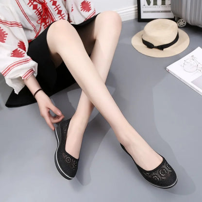Flat Mid Wedge Heel Sneakers