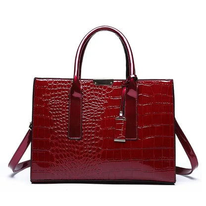 Luxury Crocodile Leather Business Bag