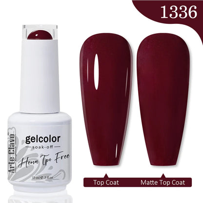 Red Brown Color Gel Nail Polish
