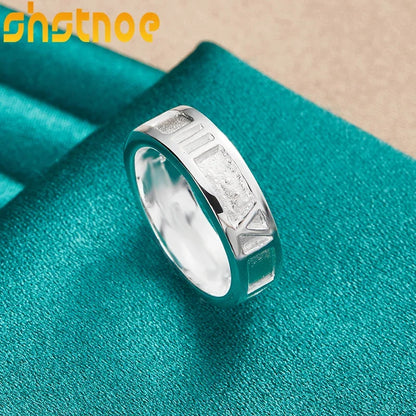 925 Sterling Silver Roman Numeral Rings