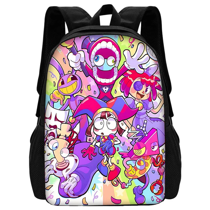 Cartoon A-AmazingS DigitalS Circus Child School Backpack Set