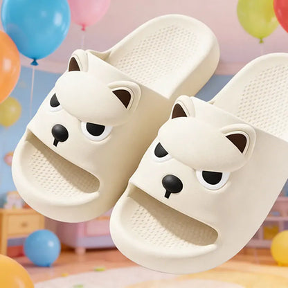 Soft Sole Cute Dog EVA Non Slip Platform Slippers