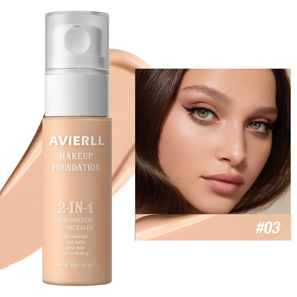 Moisturizing Foundation Concealer Waterproof Face Makeup Base Suitable for Women's Makeup Halloween