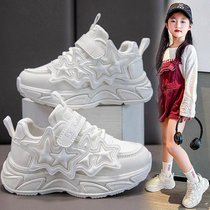 Children Casual Running PU Rubber Sneakers