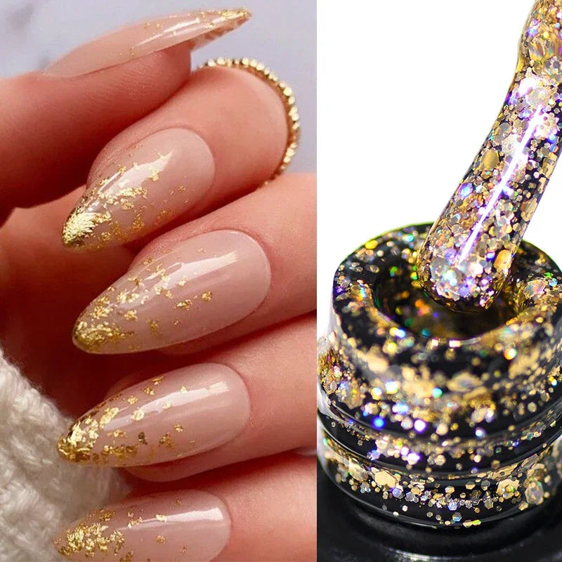 7ml Red Series Gel Nail Polish Glitter