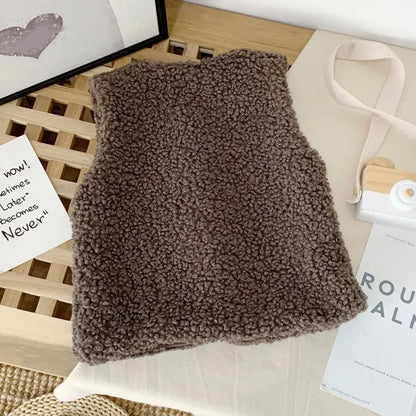 Autumn Winter Baby Plus Velvet Waistcoat Teddy Hair Coat