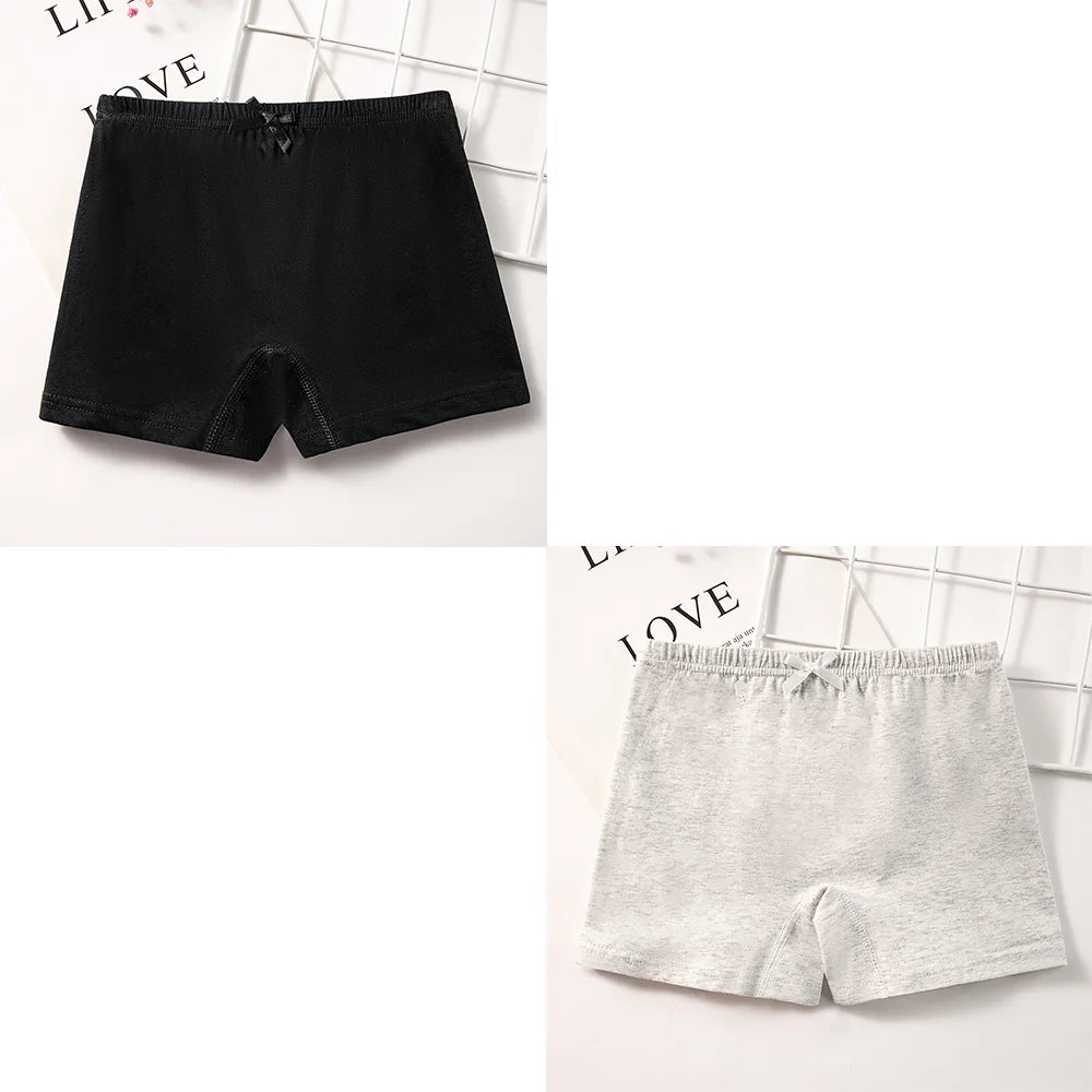 1/2 Pcs Kids Girls Panties Cotton Breathable Safety Pants