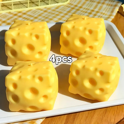 Squishy Square Cheese Squeeze Toys Slow Rebound Stress Relief