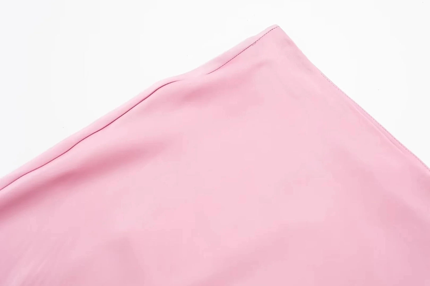 Faldas largas informales de satén de talle alto