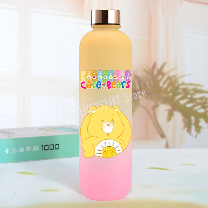Cute Care Bears Water Bottle Outdoor Sports Kawaii Cup