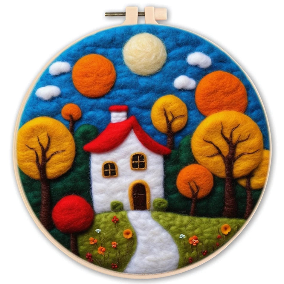 Needle Felting Kit Wool Painting Kit DIY Felt Wool Needle Felt Set