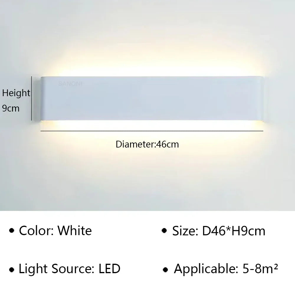 Modern LED Wall Lamp for Bedside Living Room Stairs Aisle