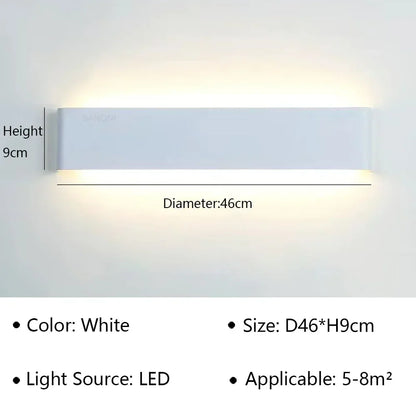 Modern LED Wall Lamp for Bedside Living Room Stairs Aisle