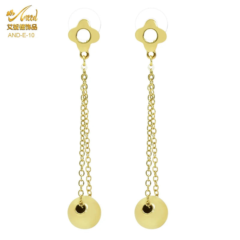 24K Gold Color Hoop Earrings