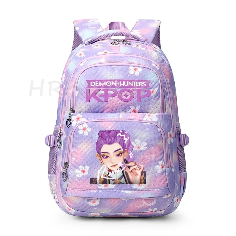 K-pop Demon Hunters Backpack Girls Boys Youth School Bags