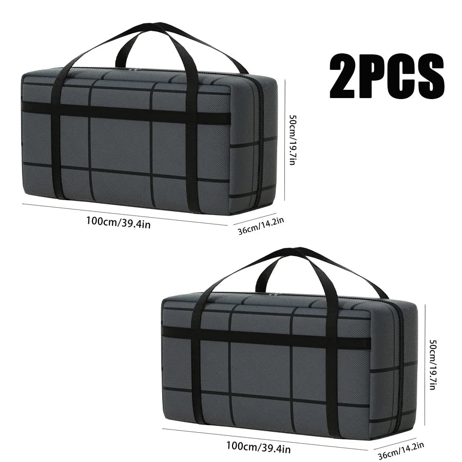 Thickened Waterproof Moving Super Large Capacity Striped Storage Bag