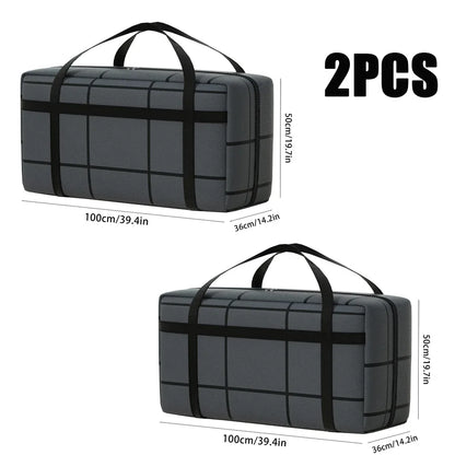 Thickened Waterproof Moving Super Large Capacity Striped Storage Bag