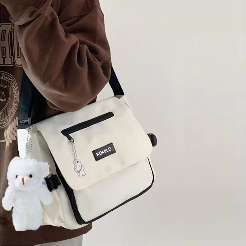 Oxford Diagonal Cross Youth Casual Canvas Shoulder Bag