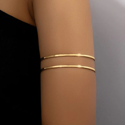 Upper Opening Arm Geometric Bracelet