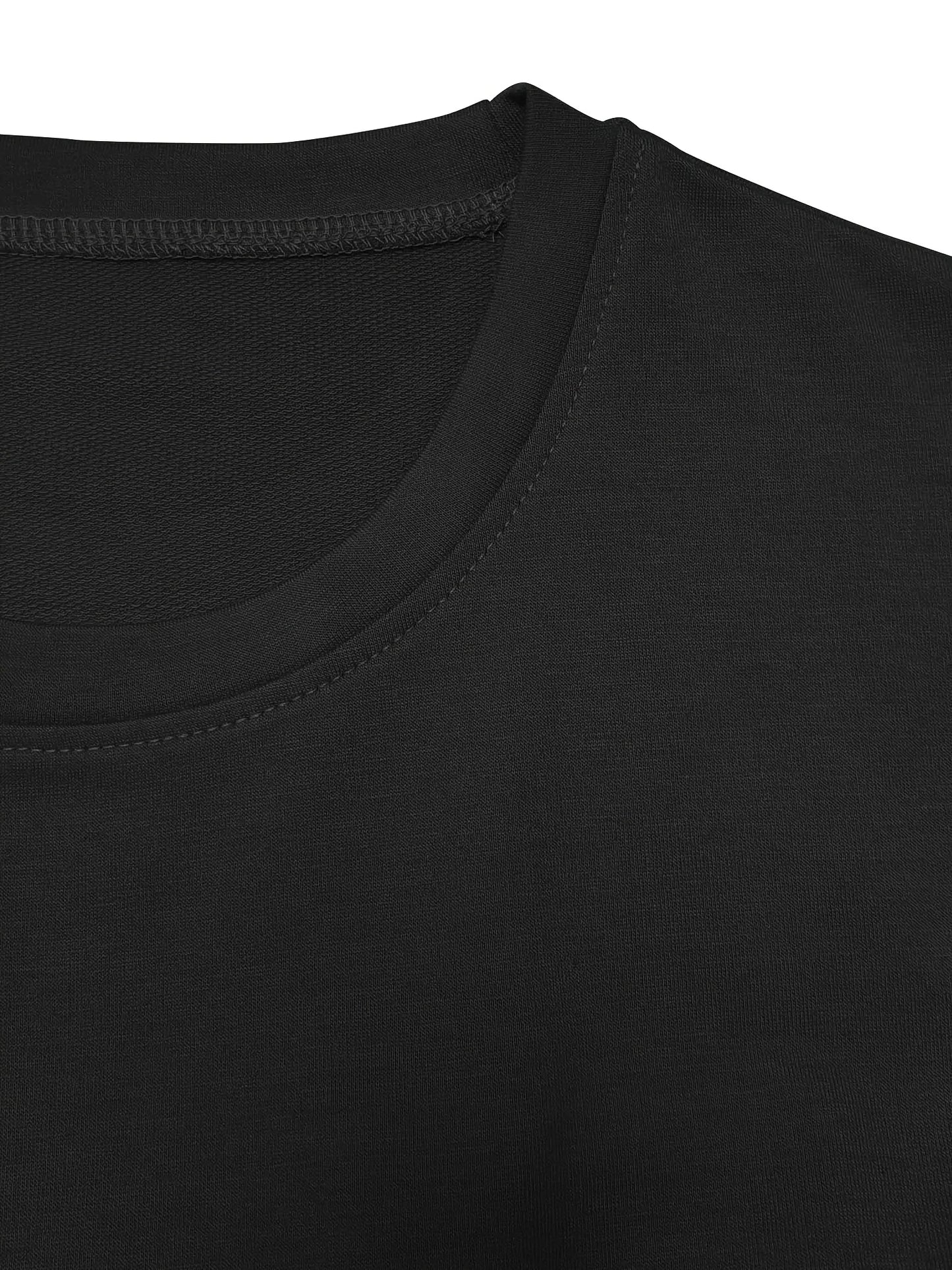 Teddy Bear Print Crew Neck T shirt