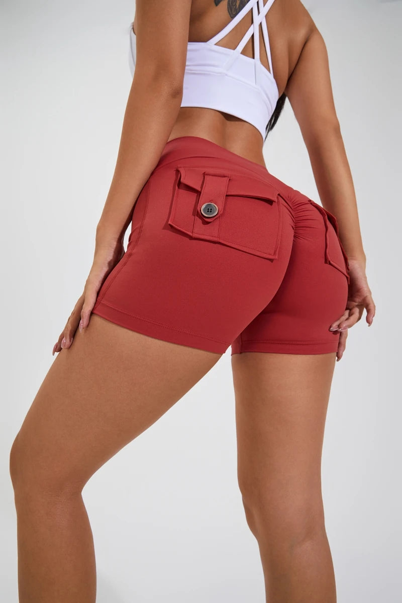 Scrunched Butt Gym High Wais Sexy Sports Shorts
