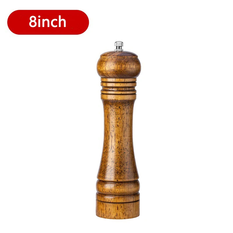 5/8/10 Inch Solid Wood Salt and Pepper Mills