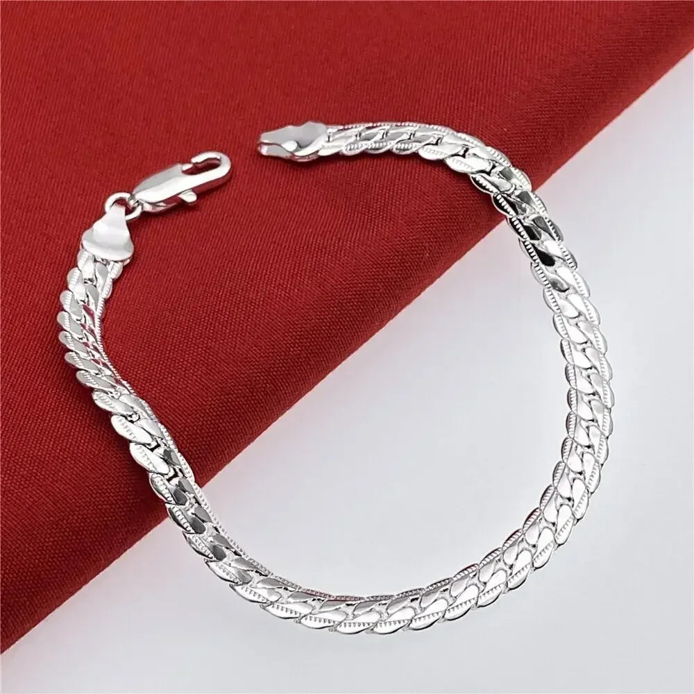 DANA 925 Sterling Silver Bead Ball Bracelets