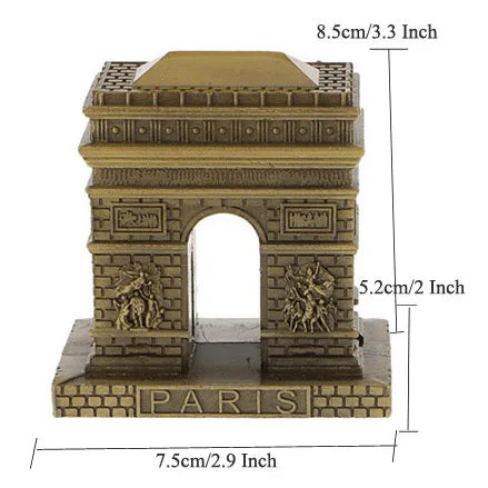 Metal Architecture Figurine World Famous Landmark Building