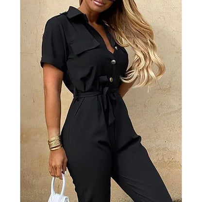 Casual Slim Fit Jumpsuit Pants