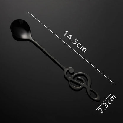 Stainless Steel Coffee Stirring Musical Note Spoon