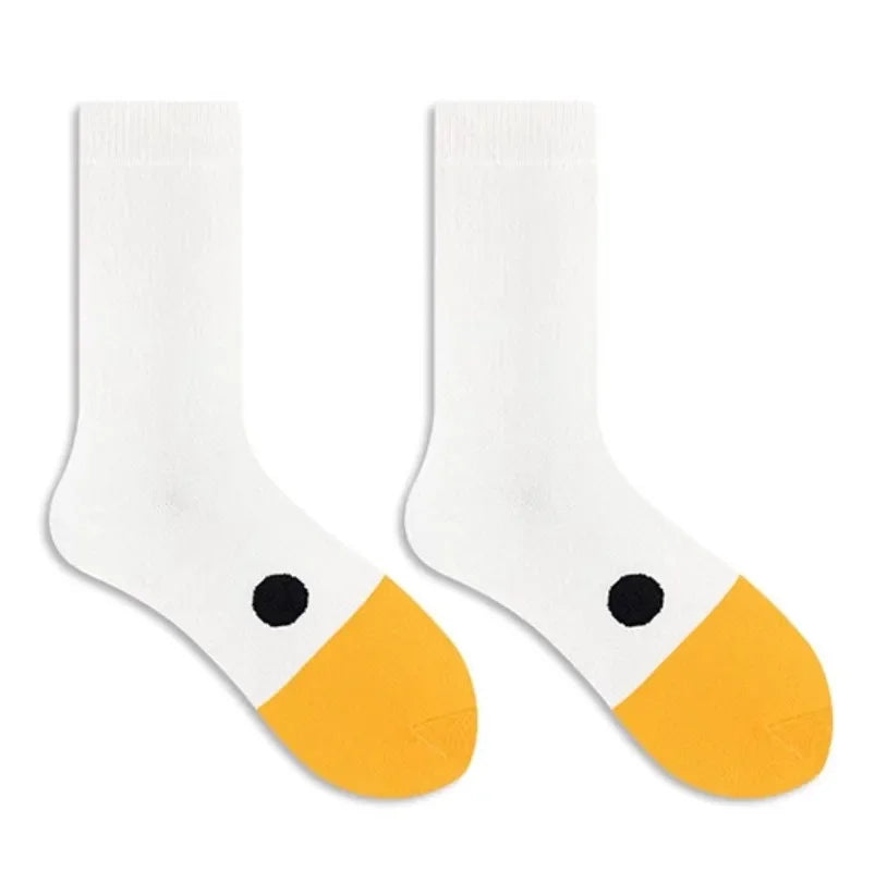 Funny Crazy Goose Head Sport Cotton Creative Happy Animal Casual Socks