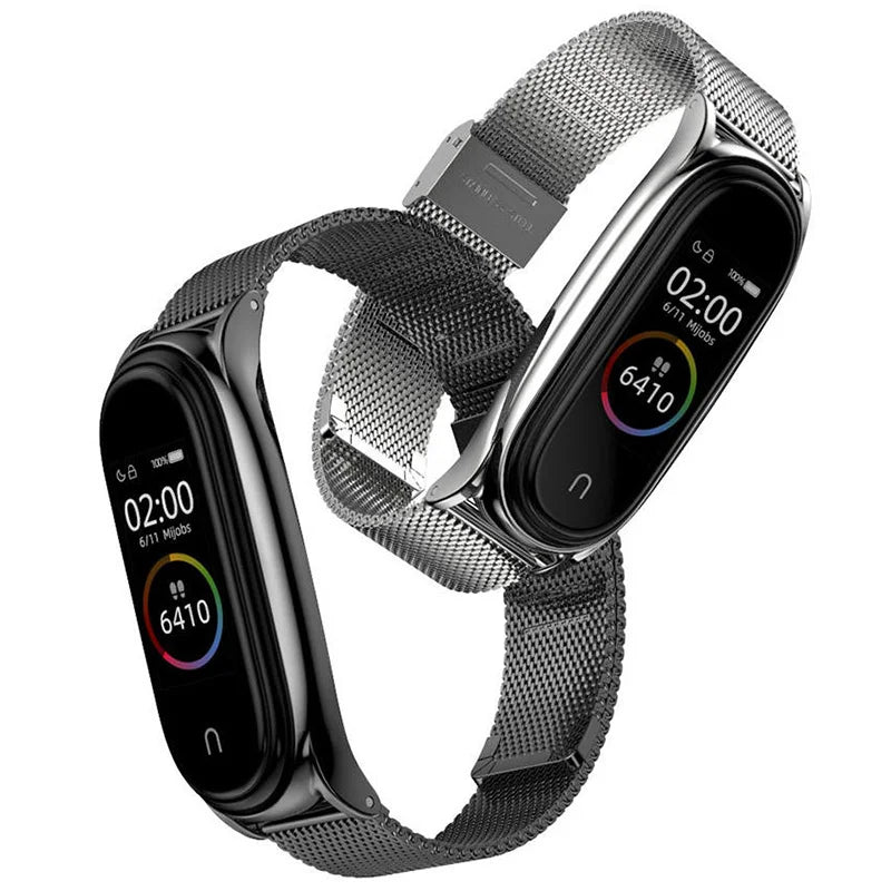 Strap for Xiaomi Mi Band 6 5 4 3 Metal Milanese Bracelet