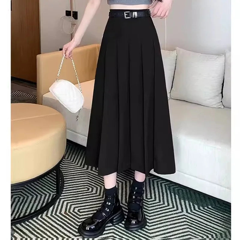 Faldas plisadas largas, elegantes y de ocio JK