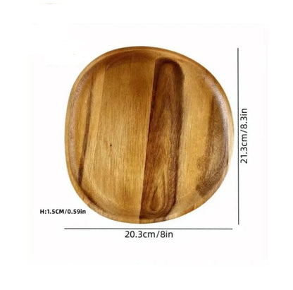 Japanese solid wood fruit plate