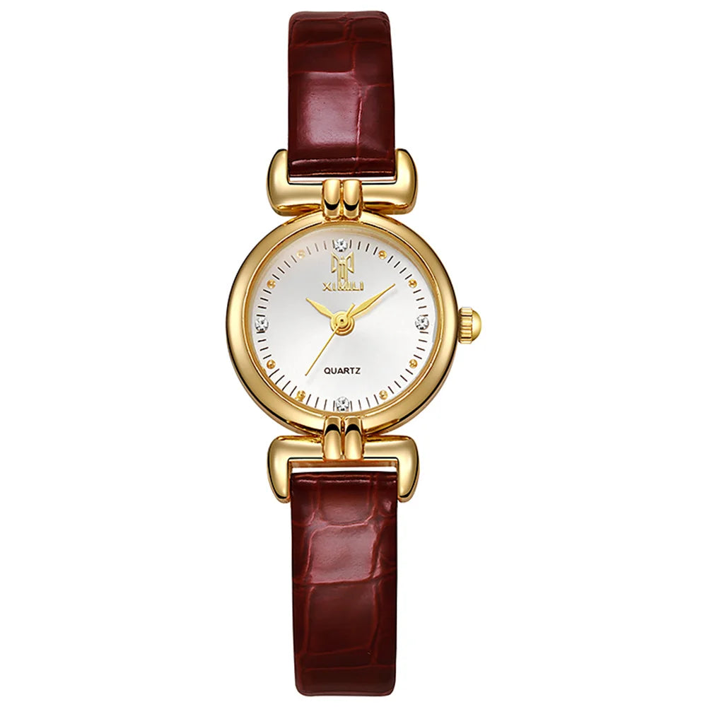 Small Simple Diamonds Quartz Wristwatch