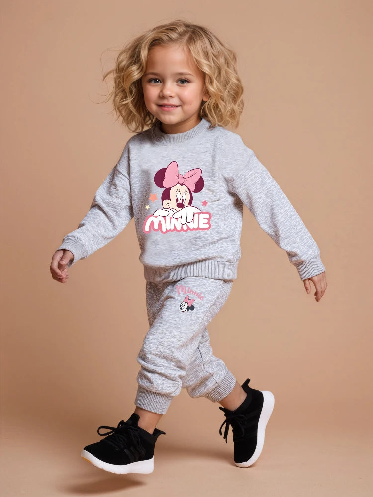 O Neck Long Sleeve Hoodies 0-8years Pullover Set