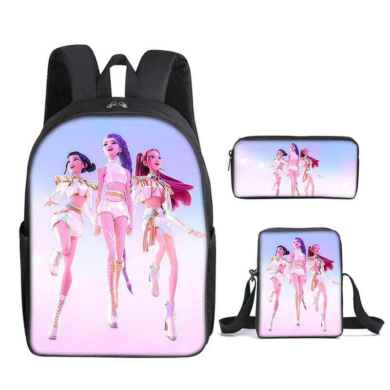 KPop Demon Hunters School Bags for Child Backpack
