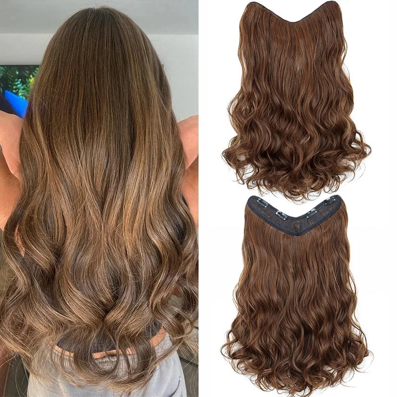 24Inch Synthetic Long Culry Hair Extension