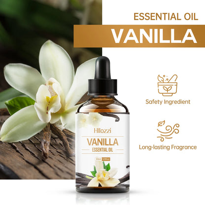 100ml/60ml/30ml Vanilla Essential Oil Hydrating and Moisturizing Skin Care