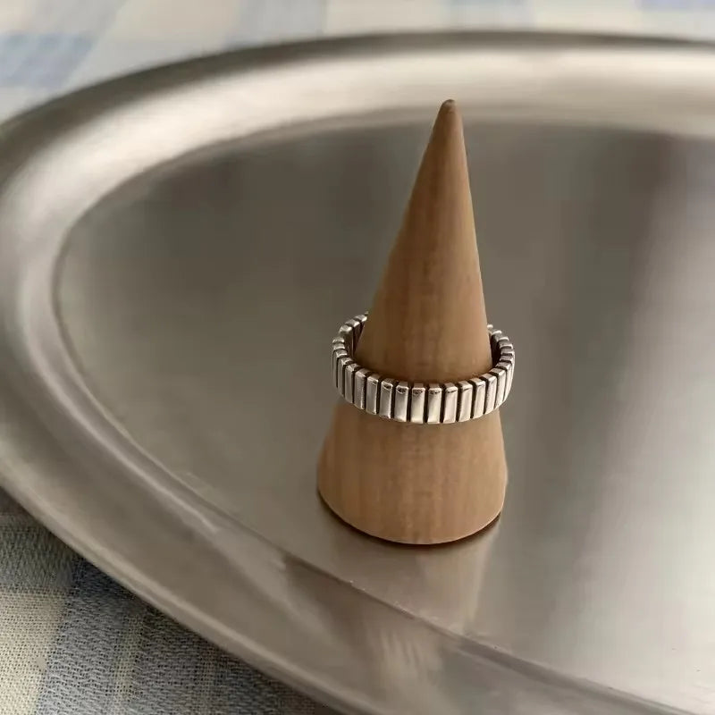 925 Sterling Silver Sparckling Moonstone Minimalist Handmade Ring