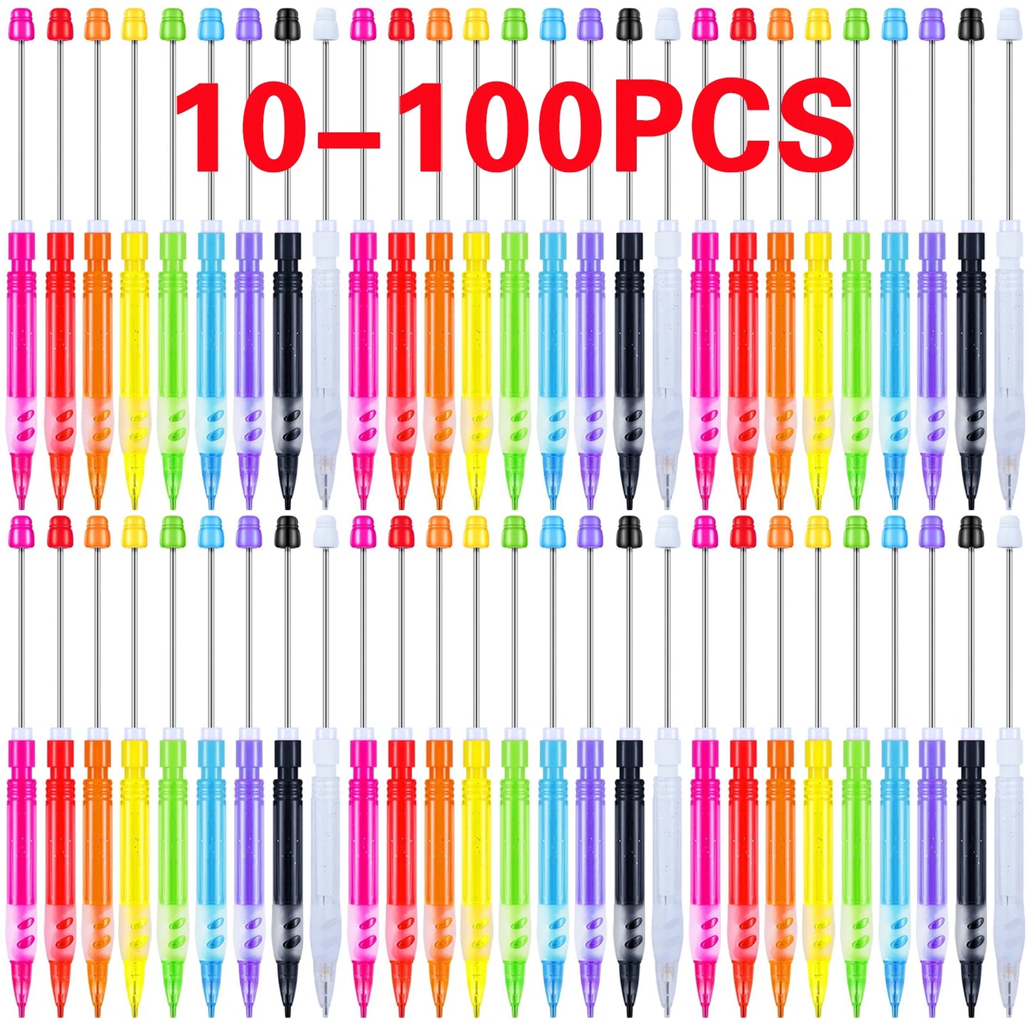 10-100Pcs Beaded Pencil HB Writing Beaded Pencil
