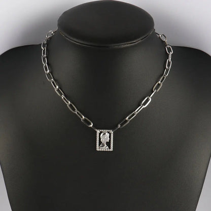 316L Stainless Steel Choker Heart Clavicle Chain Necklaces