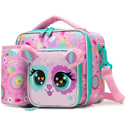 Cute Animal Kids Lunch Box Meal Bag Set