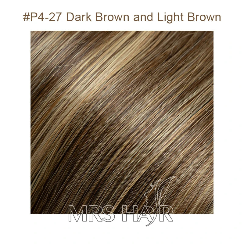 Flat Pu Tape Real Human Hair Wigs
