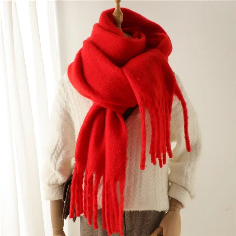 Cashmere Warm Solid Pashmina Blanket Wraps